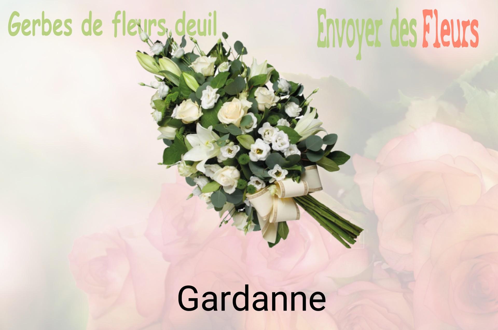 Gerbe de fleurs de deuil livrée à Gardanne